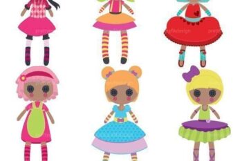 Rag doll toy clipart