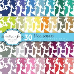 Cow print animal papers