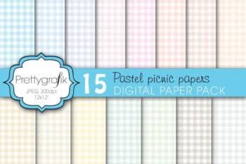 Gingham picnic papers