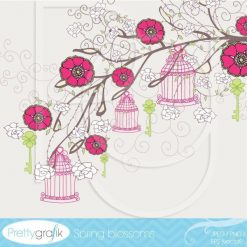 Spring flowers clipart
