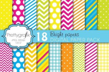 Bright colors papers