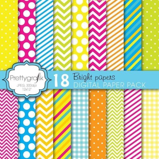 Bright colors papers