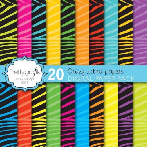 Zebra print papers