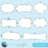 Curly frames clipart