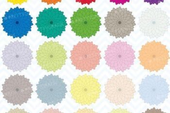 Abstract flower clipart