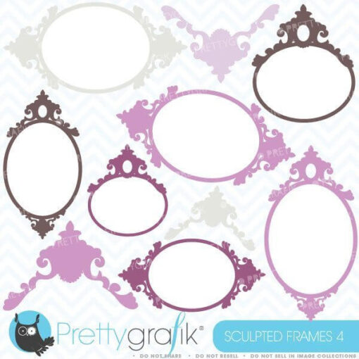 Labels and frames clipart
