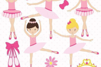 Dancing ballerina clipart
