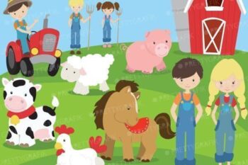 Farm animals clipart