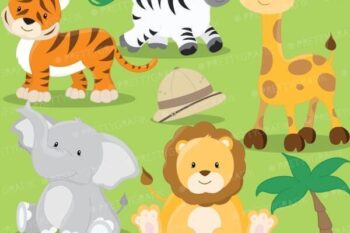 Safari animals clipart