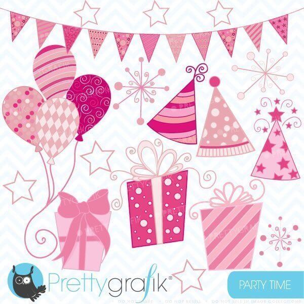 Birthday Party Clipart Commercial Use