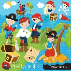 Boy pirate clipart