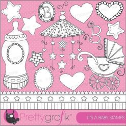 Baby girl stamps