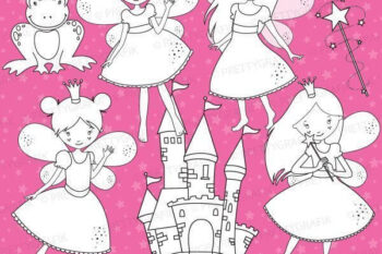 Fairy princess stamps
