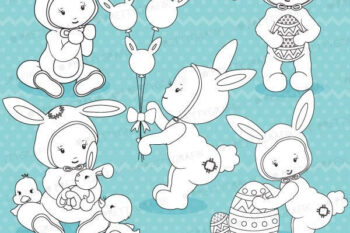 Easter baby stamps