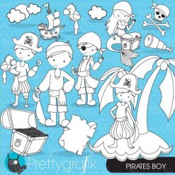 Pirate boy stamps
