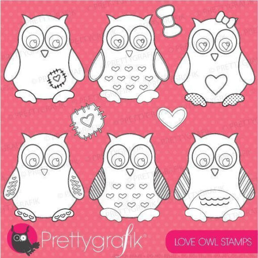 Love owl stamps