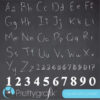 Alphabet chalkboard clipart