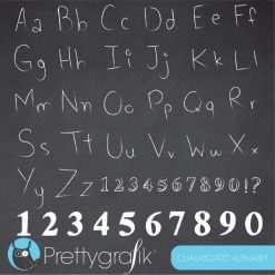 Alphabet chalkboard clipart
