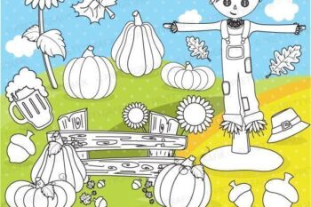 Fall harvest stamps
