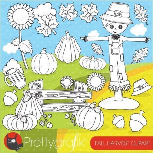 Fall harvest stamps