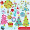 Christmas decorations clipart