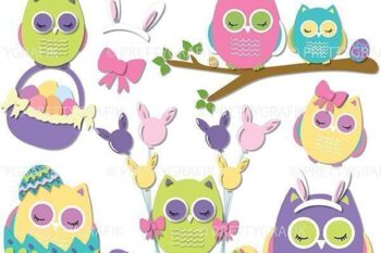 Easter owls cutting files