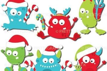 Christmas monsters cutting files