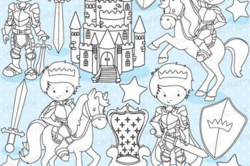 Fairytale prince stamps
