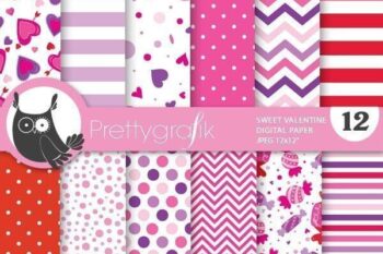 Valentine sweets papers