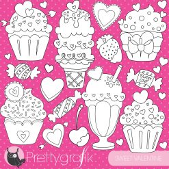 Valentine sweets stamps