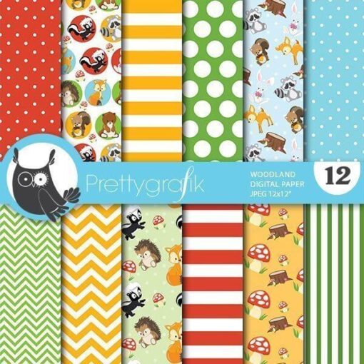 Woodland animal papers