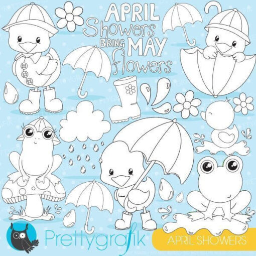 April showers stamps
