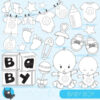 Baby boy stamps