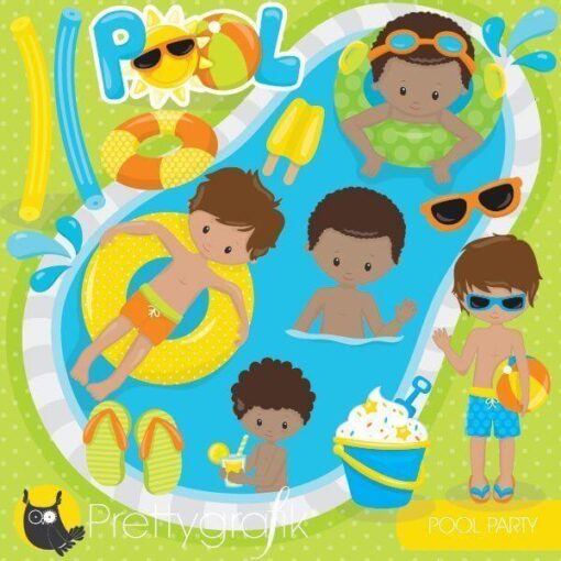 pool party clipart
