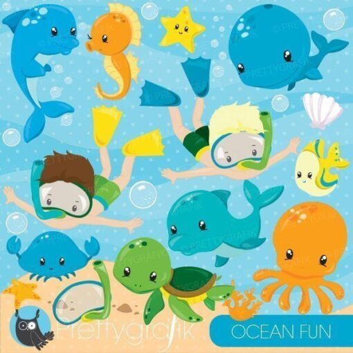 Ocean fun clipart