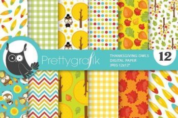 Thanksgiving owl papers