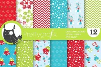 Christmas fairies papers