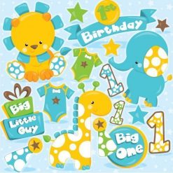 First birthday clipart