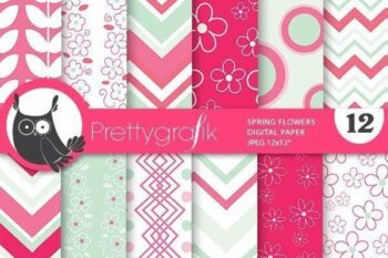 Spring floral papers