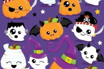 Pumpkin costume clipart