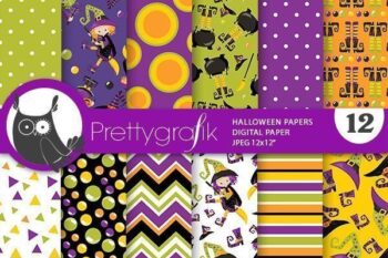 Halloween witch papers
