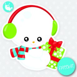 Christmas snowman Freebie