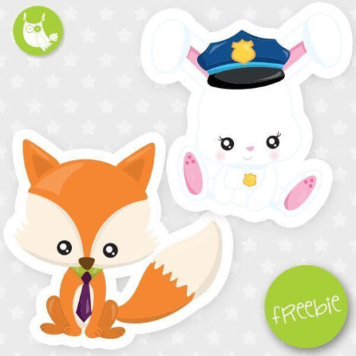 Fox and bunny Freebie