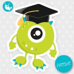 Graduation monster Freebie