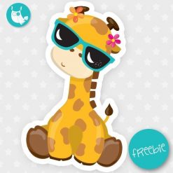 Summer giraffe Freebie