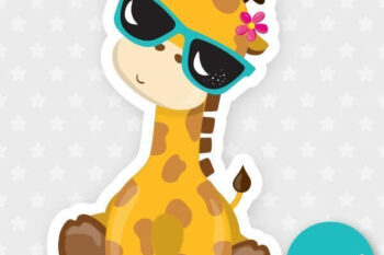 Summer giraffe Freebie