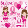 Breast cancer clipart