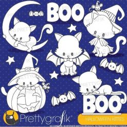 Halloween cat stamps