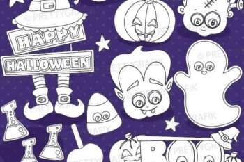 Halloween prop stamps