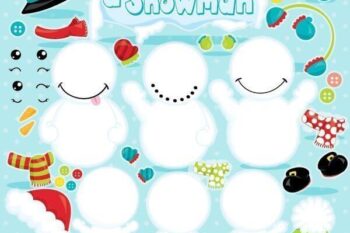 Make a snowman clipart